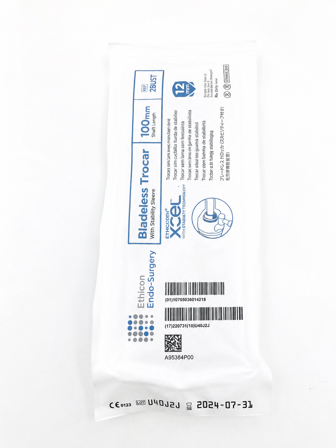 Laparoscopic Optical Trocar 12mm Disposable Bladeless