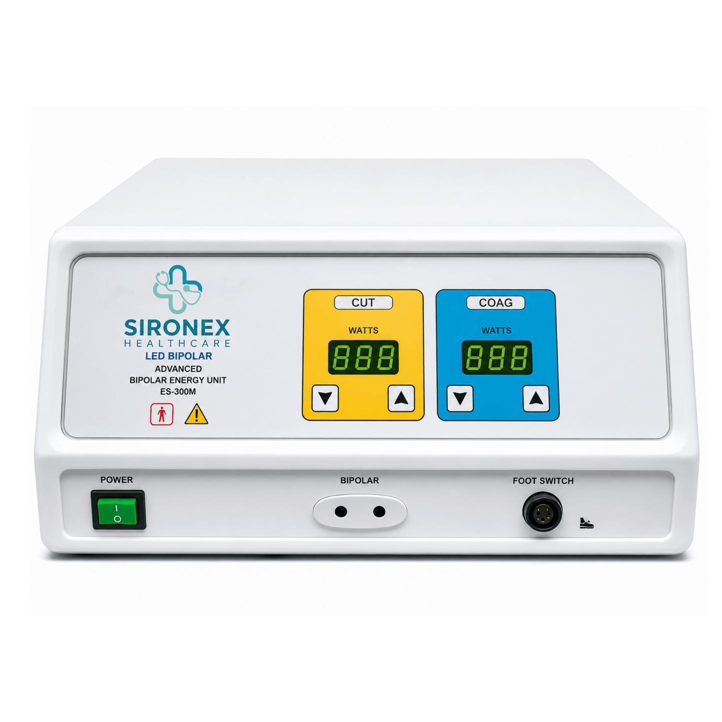Sironex URO BITUR advanced bipolar saline TURP electrosurgical generator designed for prostate resection, tissue coagulation, and precision urology procedures. High-performance surgical energy platform with saline bipolar technology for hospitals, urology centers, operating rooms, medical colleges, and advanced endoscopic surgery applications.