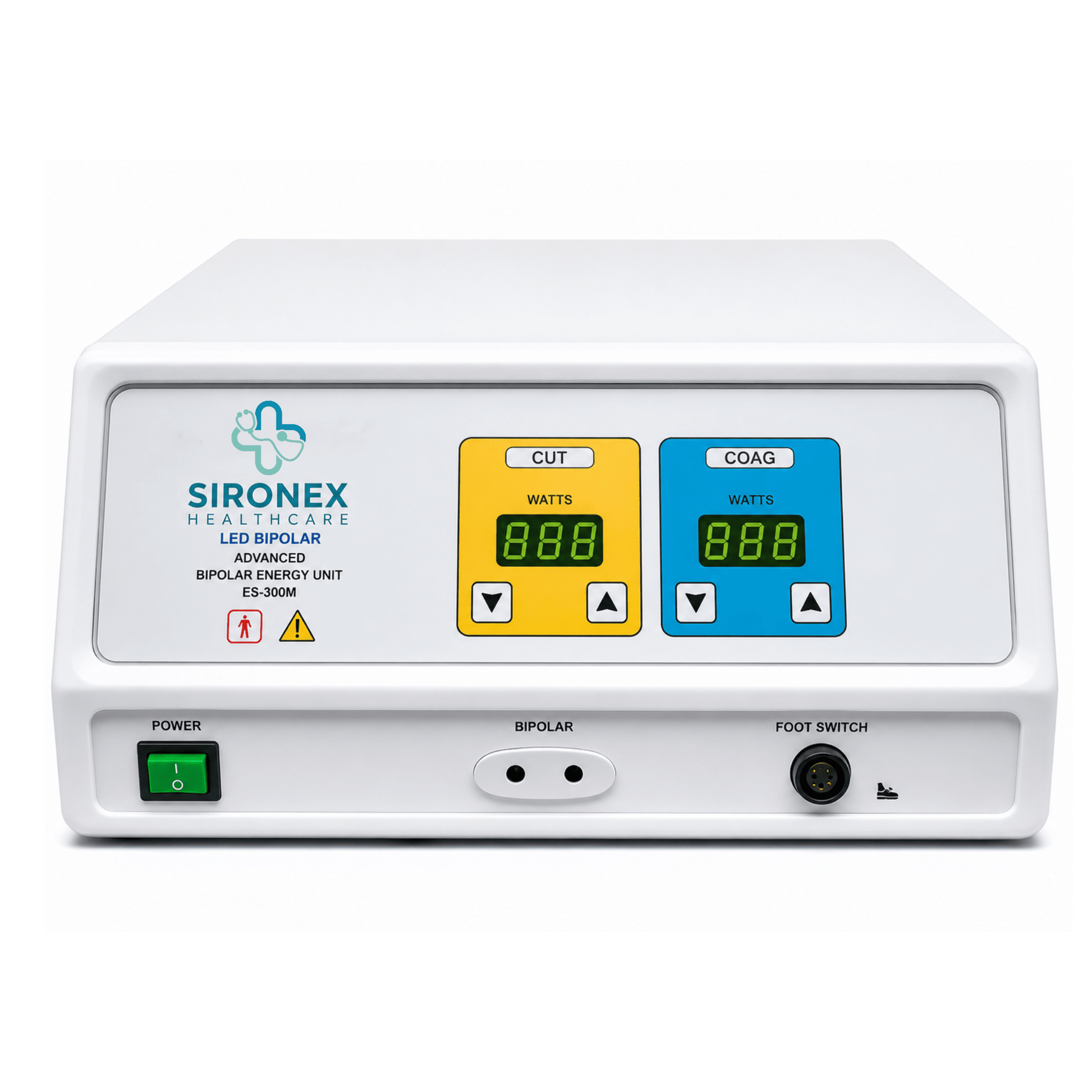 Sironex URO BITUR advanced bipolar saline TURP electrosurgical generator designed for prostate resection, tissue coagulation, and precision urology procedures. High-performance surgical energy platform with saline bipolar technology for hospitals, urology centers, operating rooms, medical colleges, and advanced endoscopic surgery applications.