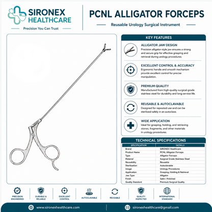 PCNL Alligator Forceps Reusable Urology Surgical Instrument