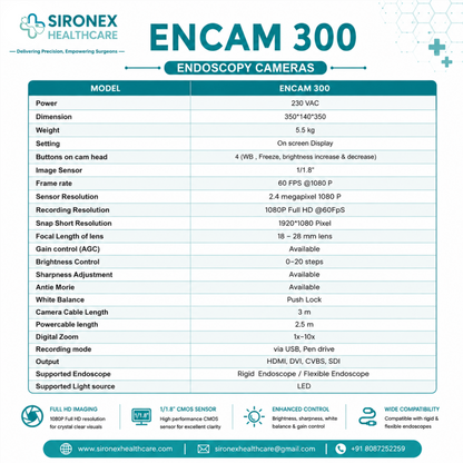 ENCAM 300 Full HD Endoscopy Camera System