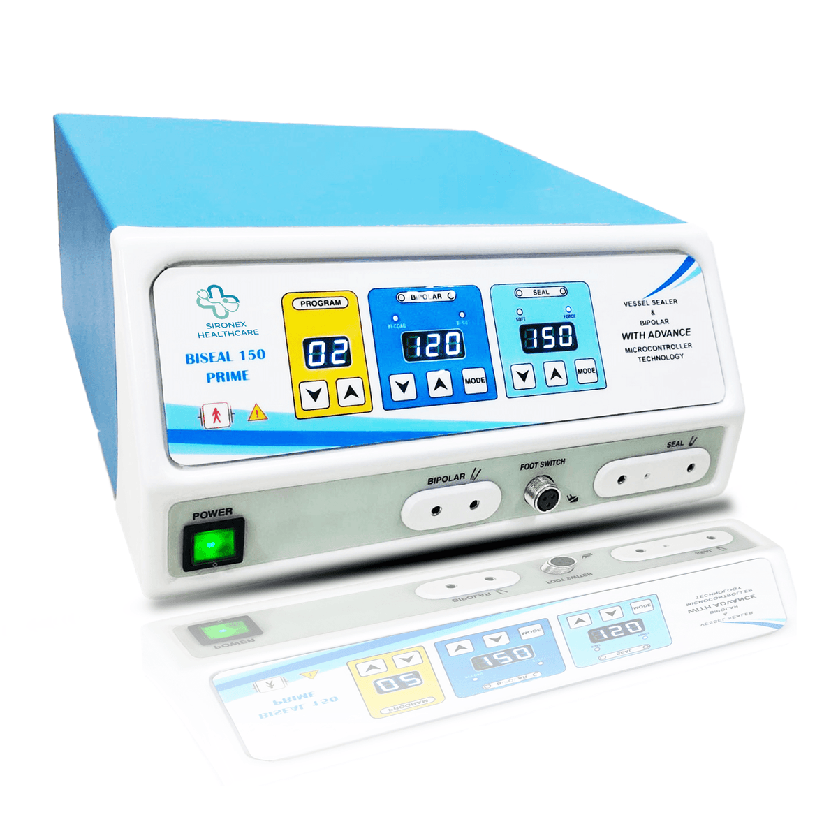 SIRONEX Healthcare Biseal 150 Prime Vessel Sealer and Bipolar Electrosurgical Generator with Advanced Microcontroller Technology