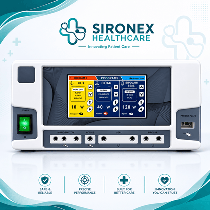 G Touch Combo+ Advanced 400W Digital Touchscreen Electrosurgical Cautery Machine (Cautrey+vessel sealer+bipolar turp)