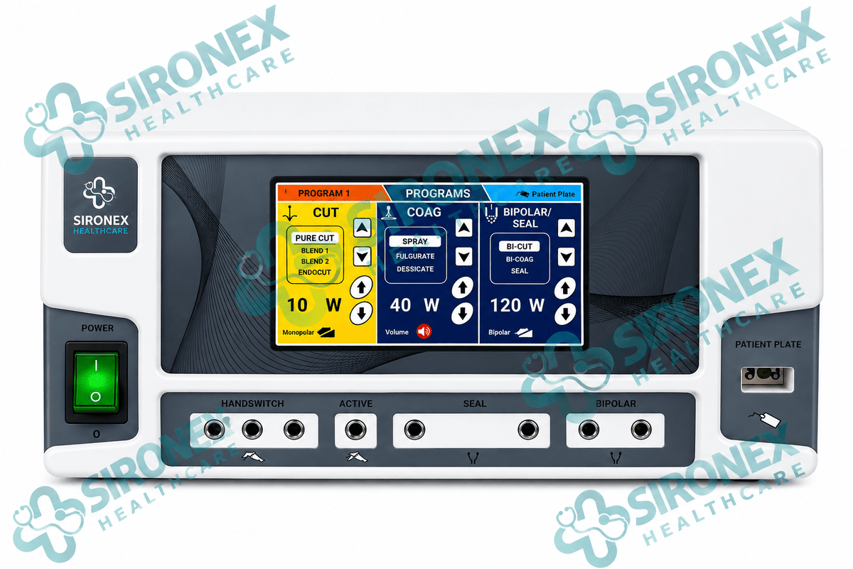 G Touch Combo+ Advanced 400W Digital Touchscreen Electrosurgical Cautery Machine (Cautrey+vessel sealer+bipolar turp)
