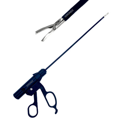 surgical tool with angled jaw for delicate procedures
reusable device for minimally invasive operations
stainless steel laparoscopic instrument with ergonomic handle
high precision bipolar energy device for surgery
autoclavable tool for operating room use
advanced equipment for coagulation and dissection
professional laparoscopic instrument with curved profile
precision medical device for controlled tissue handling
