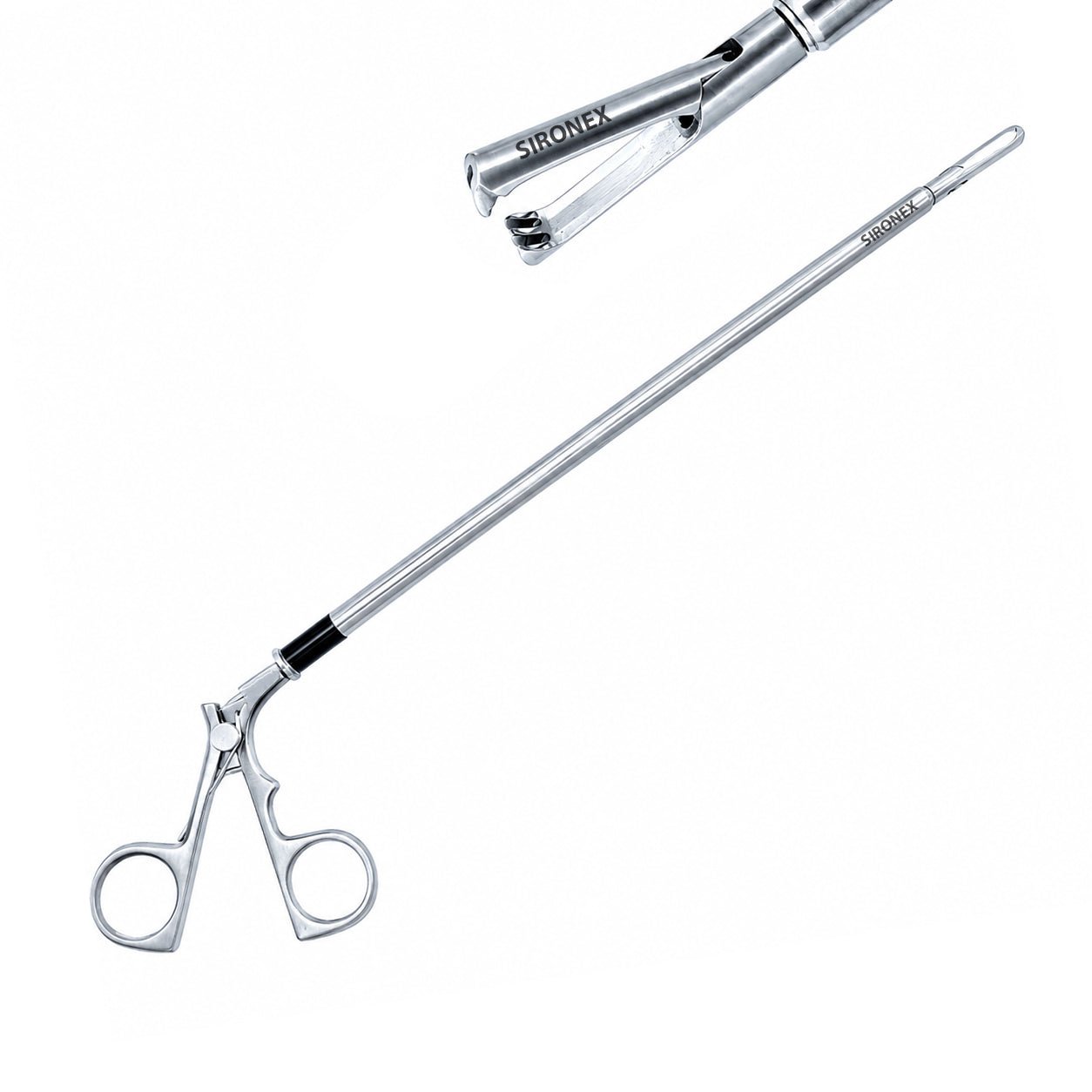 Sironex laparoscopic claw forceps 5mm reusable surgical instrument designed for secure tissue grasping, specimen retrieval, and controlled manipulation during minimally invasive procedures. Stainless steel autoclavable medical device with ergonomic handle and claw jaw design for surgeons, hospitals, medical colleges, and laparoscopic training applications.