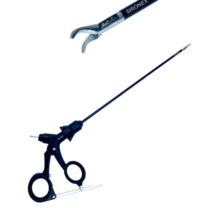 Sironex laparoscopic Maryland dissector grasper forceps 5mm reusable Storz compatible surgical instrument designed for precise tissue dissection, atraumatic grasping, and controlled manipulation during minimally invasive laparoscopic procedures. Stainless steel autoclavable medical device with ergonomic handle and Maryland curved jaw for surgeons, hospitals, medical colleges, and surgical training applications.