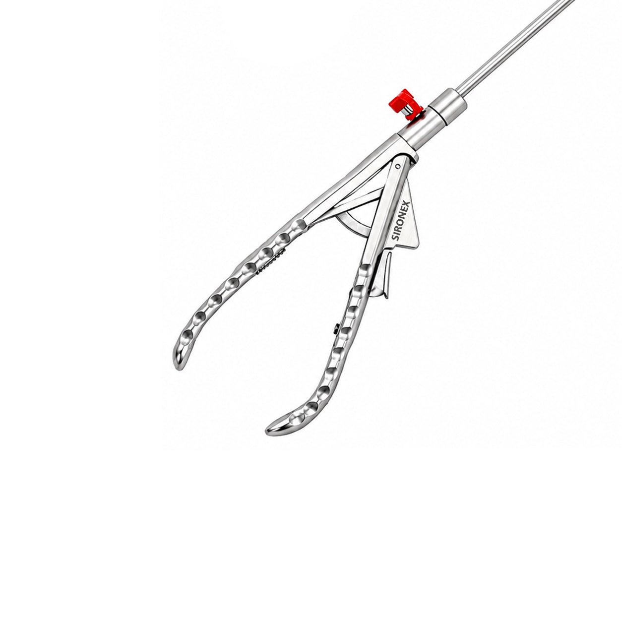 Laparoscopic Needle Holder 5mm 1x2 Tooth Curved Jaw Reusable