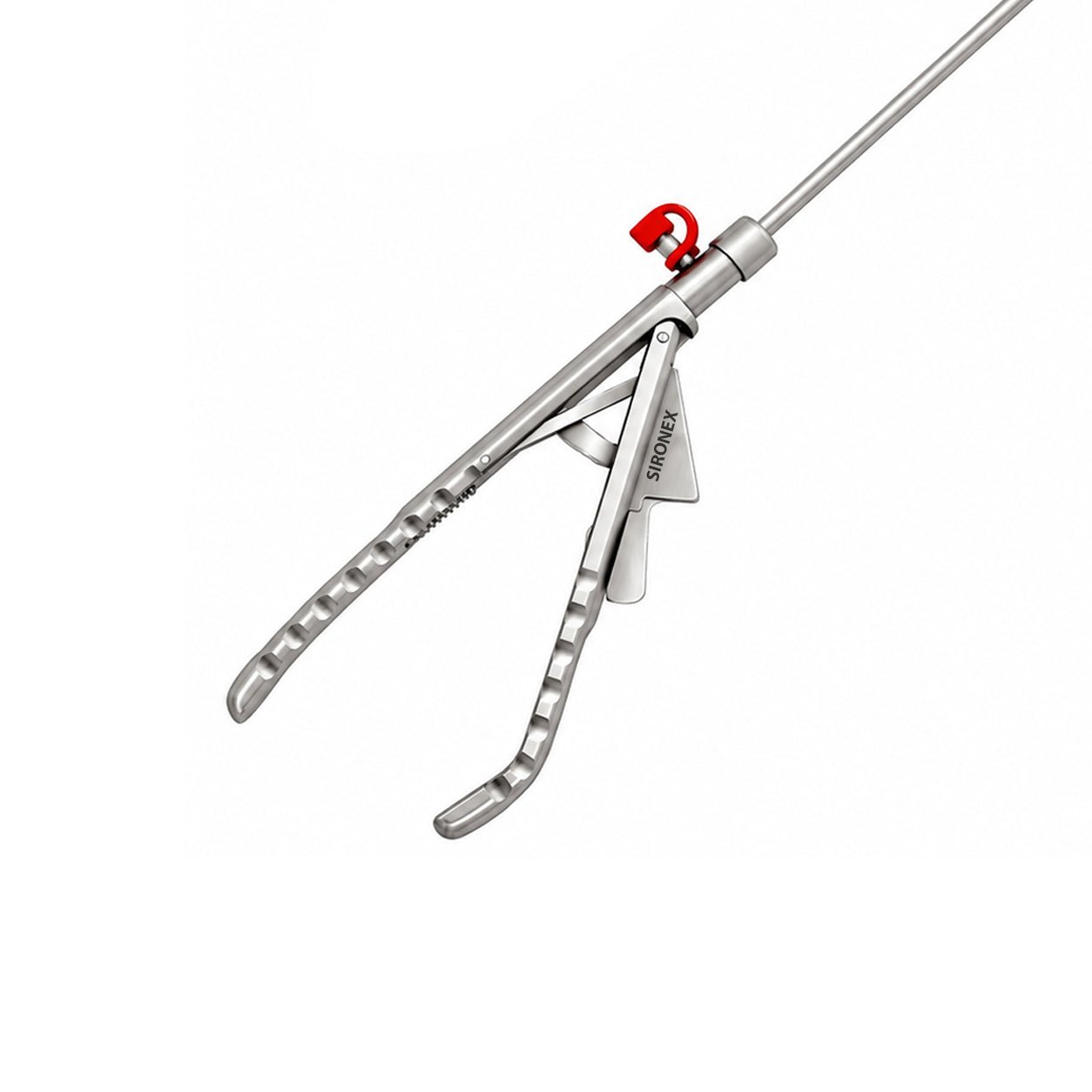 Laparoscopic Needle Holder 5mm Curved Titanium Reusable