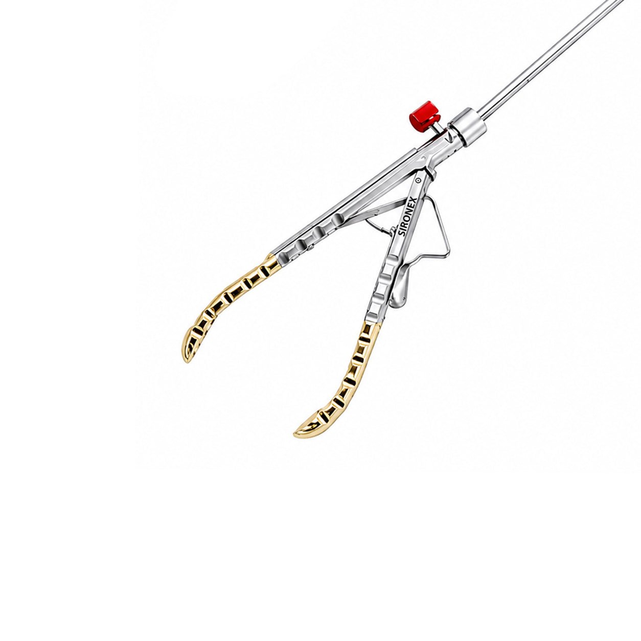 Laparoscopic Needle Holder Driver Curved 5mm Golden Reusable