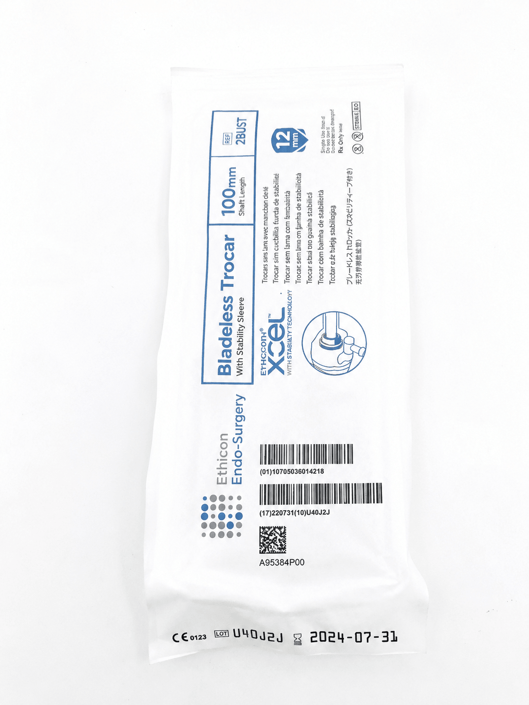 Laparoscopic Optical Trocar 12mm Disposable Bladeless