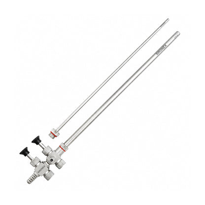 Sironex laparoscopic trumpet suction irrigation cannula 10mm to 5mm reusable surgical instrument designed for fluid aspiration, irrigation, smoke evacuation, and operative field cleaning during minimally invasive laparoscopic procedures. Stainless steel autoclavable medical device for surgeons, hospitals, medical colleges, and surgical training applications.