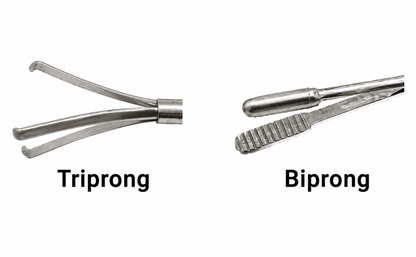 URS Forceps Triprong & Biprong Reusable Urology Instruments